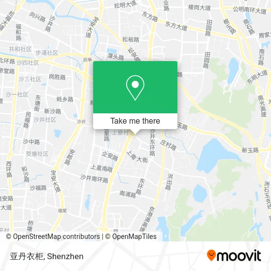 亚丹衣柜 map
