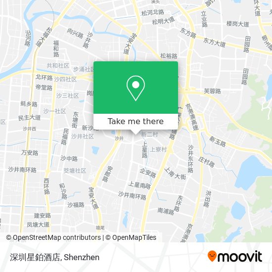 深圳星鉑酒店 map