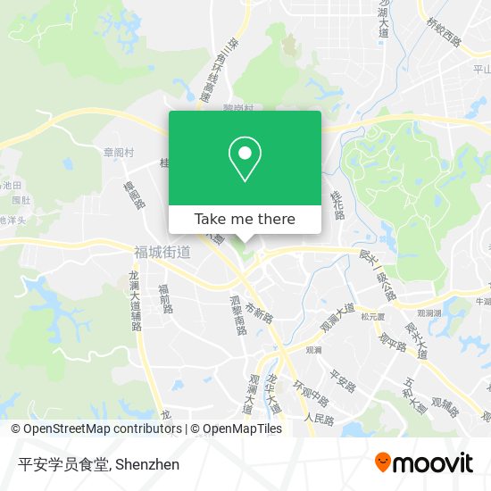 平安学员食堂 map