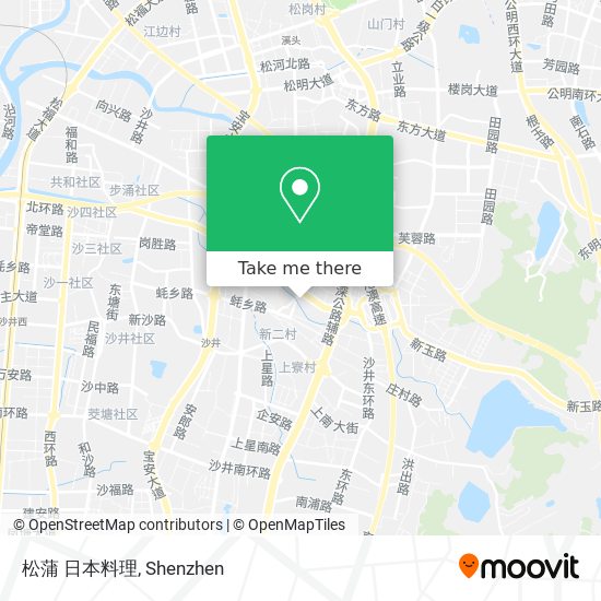 松蒲 日本料理 map