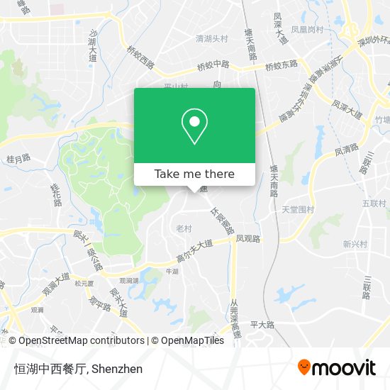 恒湖中西餐厅 map