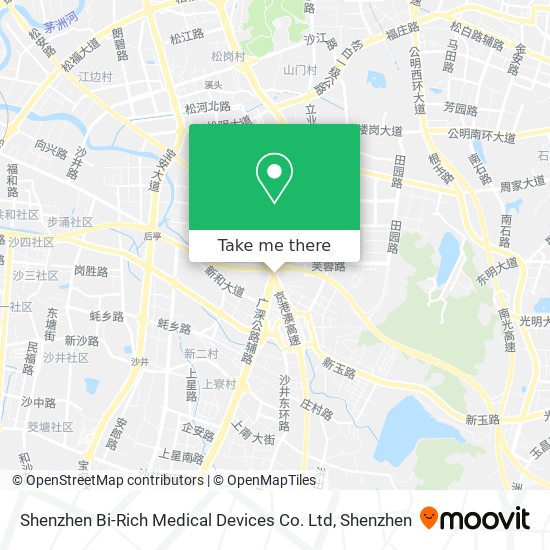 Shenzhen Bi-Rich Medical Devices Co. Ltd map