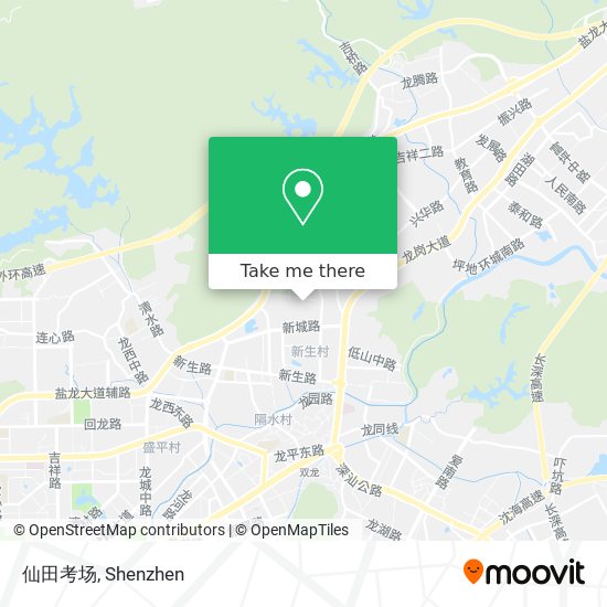 仙田考场 map