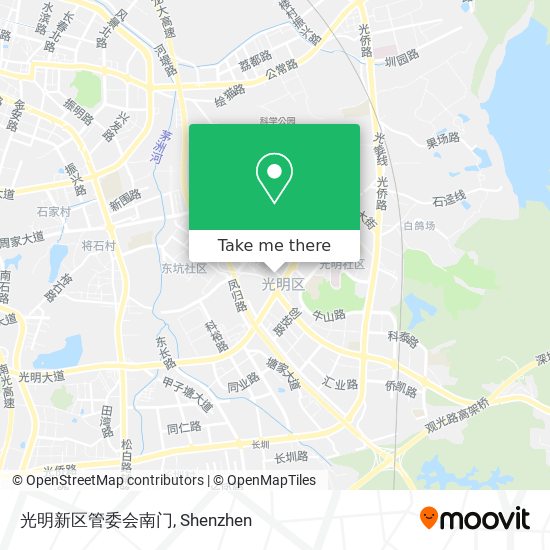 光明新区管委会南门 map