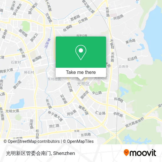 光明新区管委会南门 map