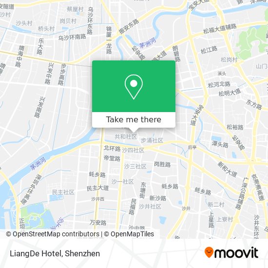 LiangDe Hotel map