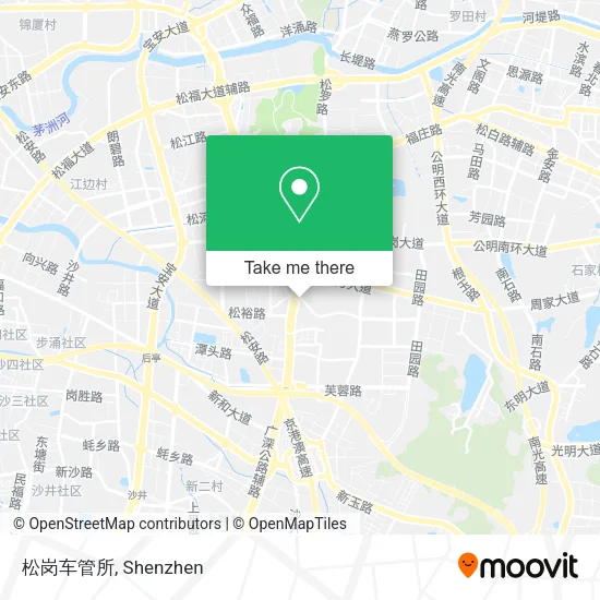 松岗车管所 map