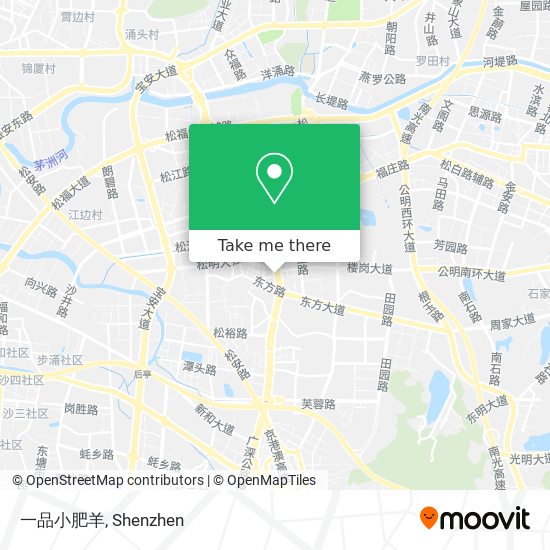 一品小肥羊 map