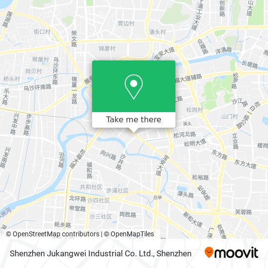 Shenzhen Jukangwei Industrial Co. Ltd. map