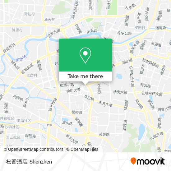 松喬酒店 map
