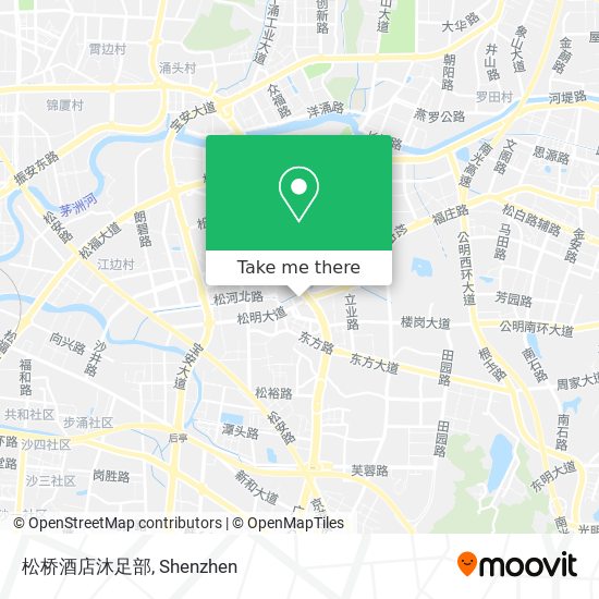 松桥酒店沐足部 map