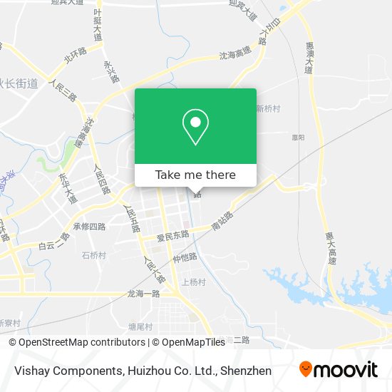 Vishay Components, Huizhou Co. Ltd. map