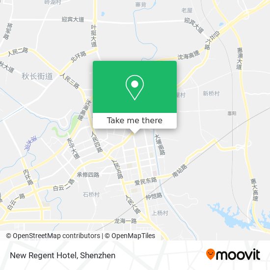 New Regent Hotel map