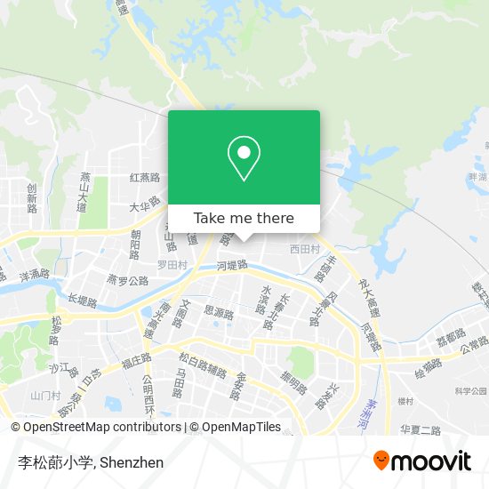 李松蓈小学 map