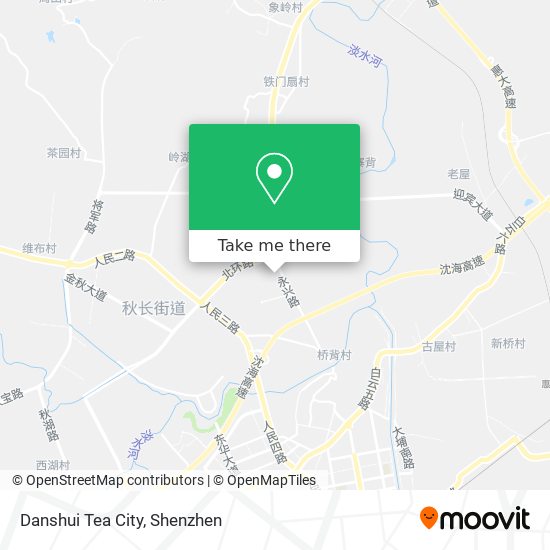 Danshui Tea City map