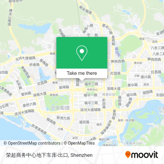 荣超商务中心地下车库-出口 map