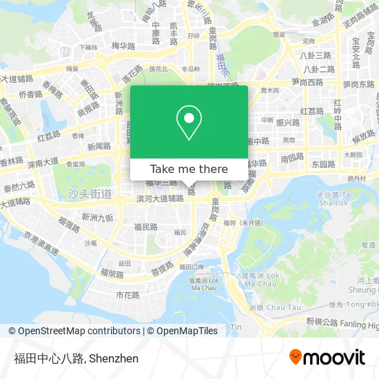 福田中心八路 map