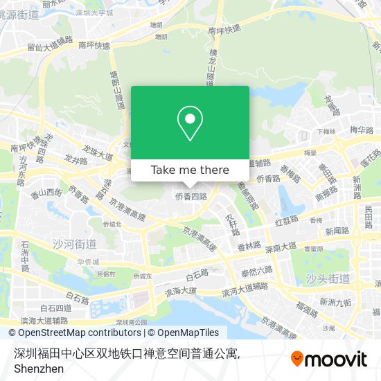 深圳福田中心区双地铁口禅意空间普通公寓 map