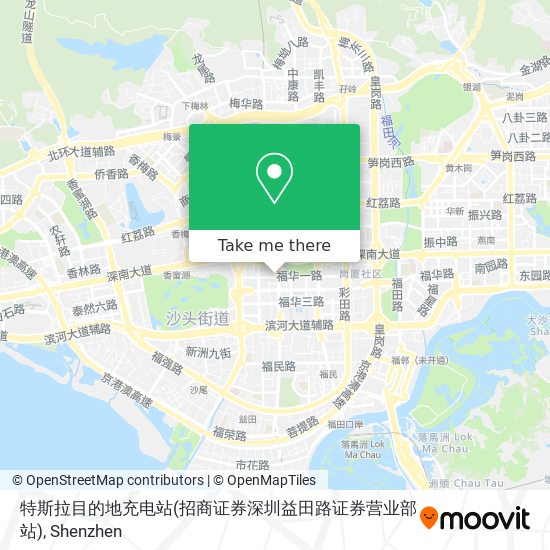 特斯拉目的地充电站(招商证券深圳益田路证券营业部站) map