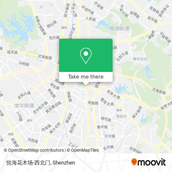 悦海花木场-西北门 map
