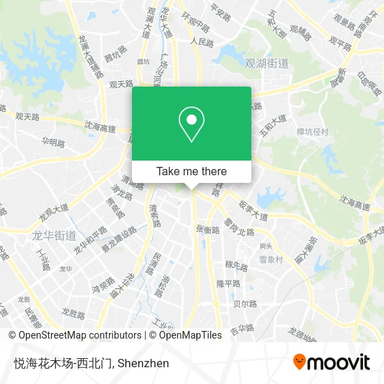 悦海花木场-西北门 map