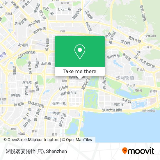 湘悦茗宴(创维店) map