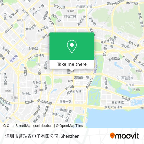 深圳市普瑞泰电子有限公司 map