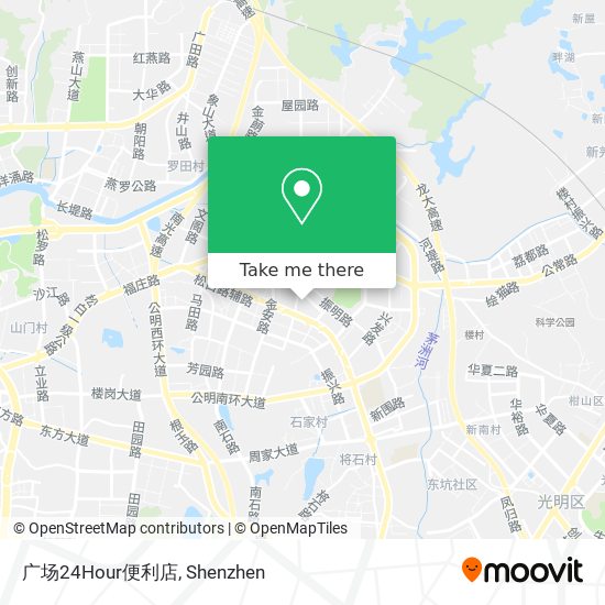 广场24Hour便利店 map