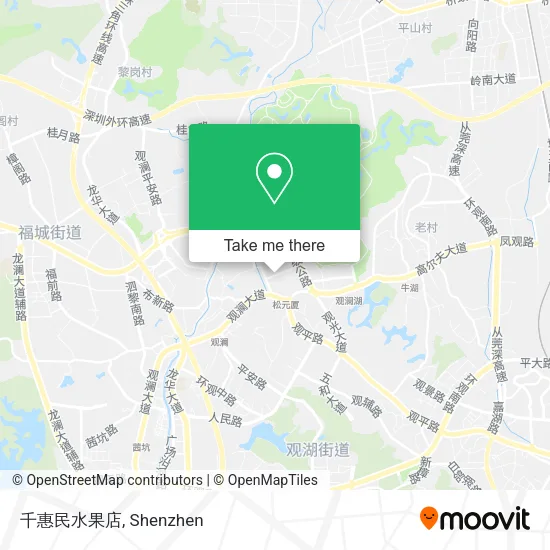 千惠民水果店 map