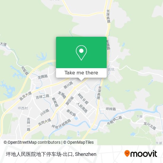 坪地人民医院地下停车场-出口 map