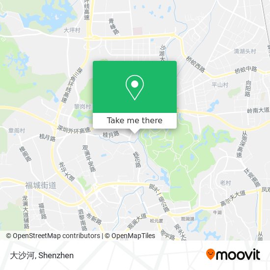 大沙河 map