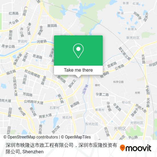 深圳市映隆达市政工程有限公司，深圳市应隆投资有限公司 map