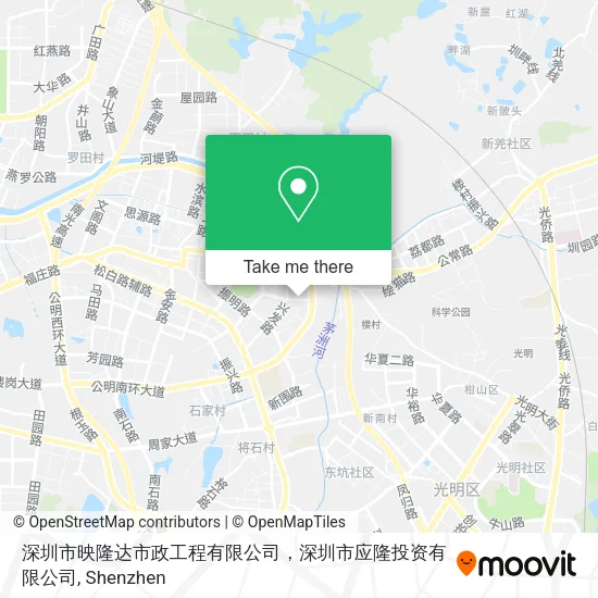深圳市映隆达市政工程有限公司，深圳市应隆投资有限公司 map