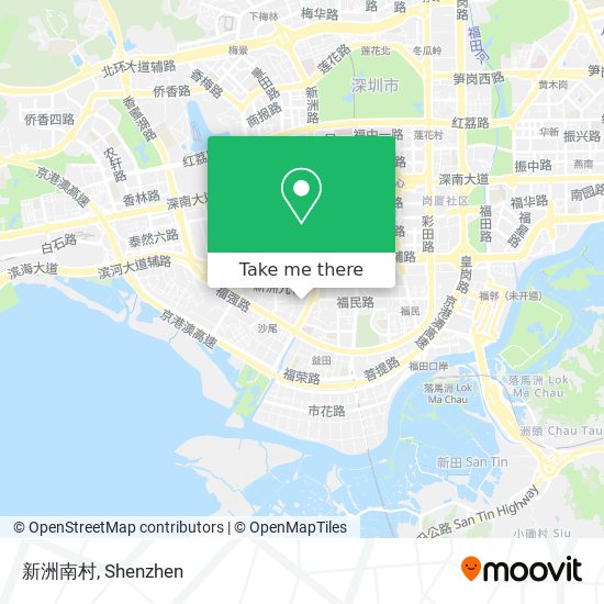 新洲南村 map