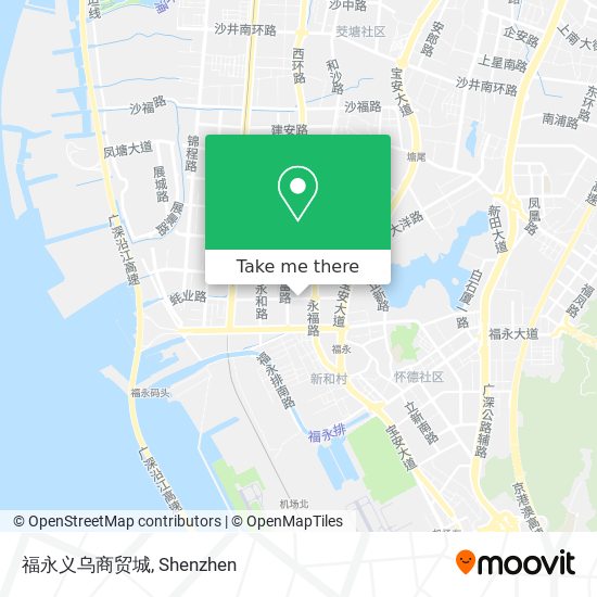 福永义乌商贸城 map