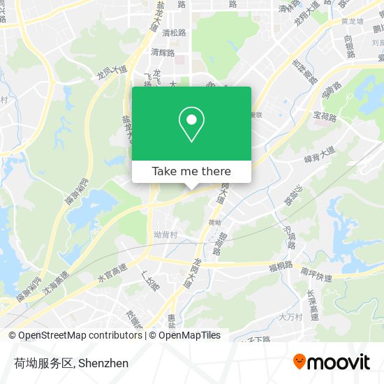 荷坳服务区 map