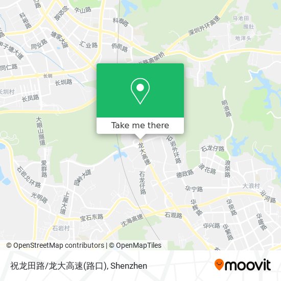 祝龙田路/龙大高速(路口) map
