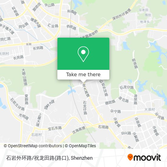 石岩外环路/祝龙田路(路口) map