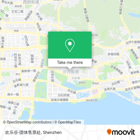 欢乐谷-团体售票处 map