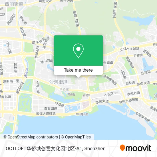OCTLOFT华侨城创意文化园北区-A1 map