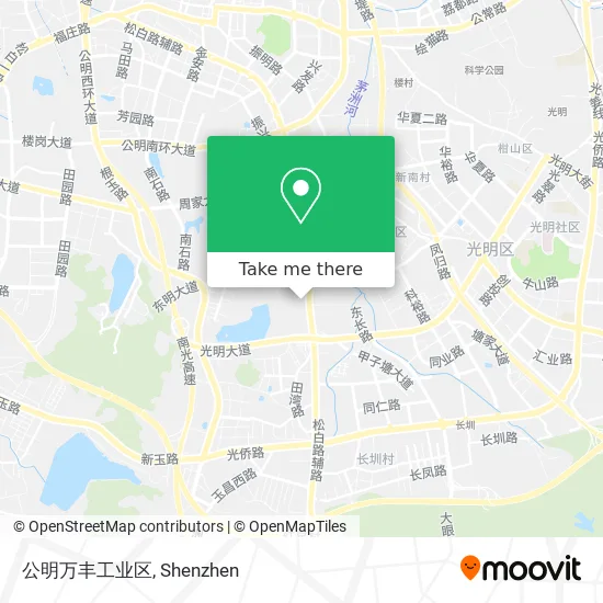 公明万丰工业区 map