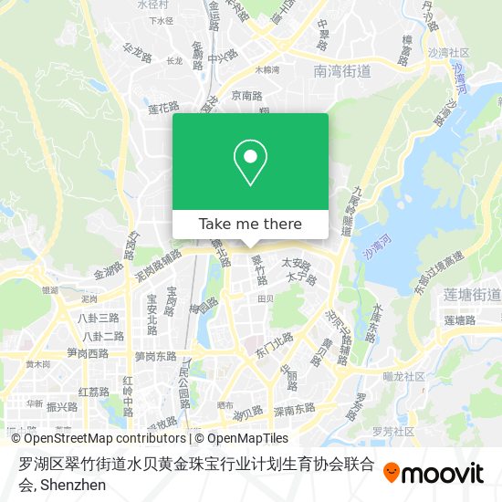 罗湖区翠竹街道水贝黄金珠宝行业计划生育协会联合会 map