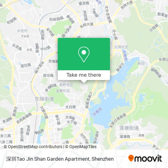 深圳Tao Jin Shan Garden Apartment map
