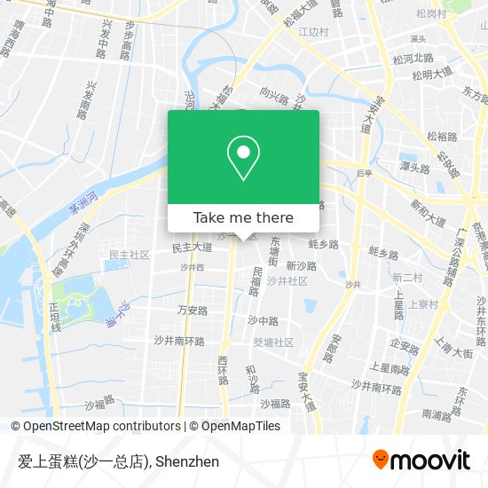 爱上蛋糕(沙一总店) map