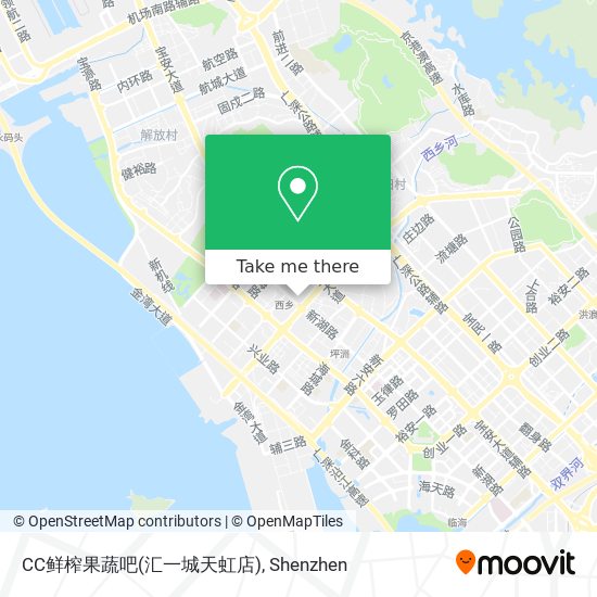 CC鲜榨果蔬吧(汇一城天虹店) map