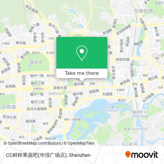 CC鲜榨果蔬吧(华强广场店) map