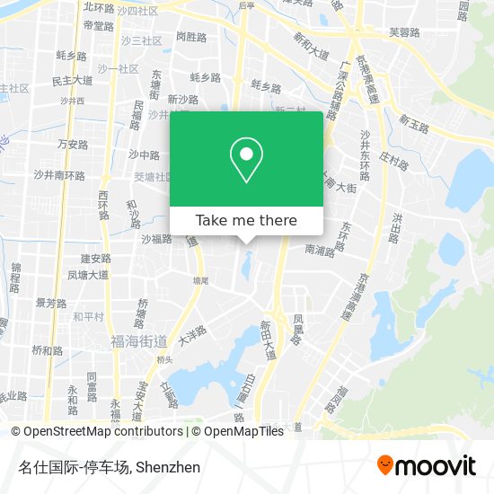 名仕国际-停车场 map