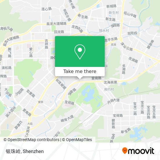 银珠岭 map