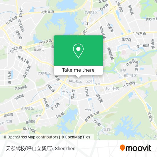 天泓驾校(坪山立新店) map
