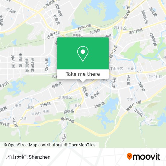 坪山天虹 map